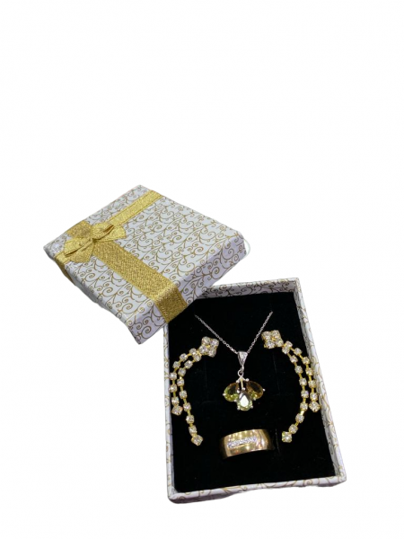 Fiyonklu Desenli Mini Set Kutusu