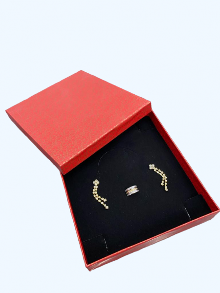 Karton Desenli Set Kutusu 